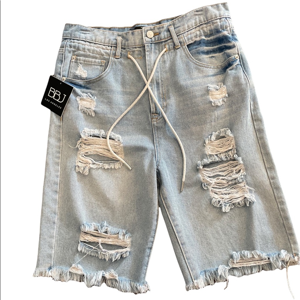 Boom Boom Jeans | Distressed Bermuda Shorts